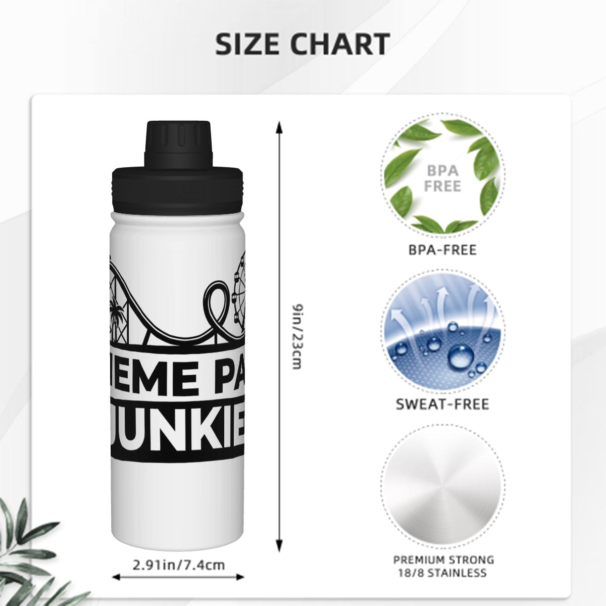 Insulated Water Bottle 18oz